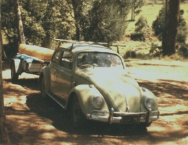 car and canoe - going camping